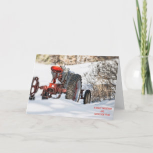 Festiva Tarjeta de Navidades de invierno en tiempo de inac