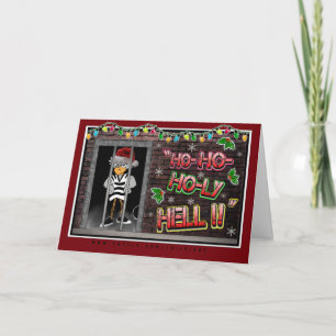 Festiva Tarjeta de Navidades de Jailbird