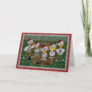 Festiva Tarjeta de Navidades de Jailbird: Jailbirdz