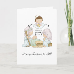 Festiva Tarjeta de Navidades de Jesús