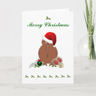 FESTIVA TARJETA DE NAVIDADES DE KIWI