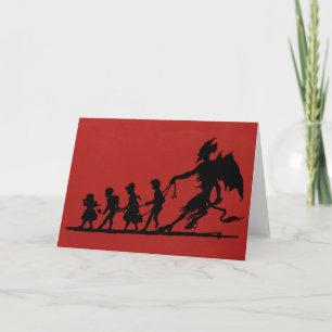 Festiva Tarjeta de Navidades de Krampus