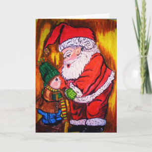 Festiva Tarjeta de navidades de la antigua SAINT NICK