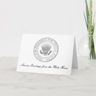 Festiva Tarjeta de Navidades de la Casa Blanca