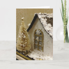 Festiva Tarjeta de Navidades de la Casa de Pan de Ginger