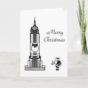Festiva Tarjeta de Navidades de la ciudad de Nueva York al