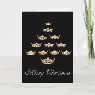 Festiva Tarjeta de Navidades de la Corona de Concurso