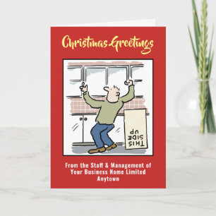 Festiva Tarjeta de Navidades de la empresa de montaje en c