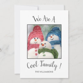 Festiva Tarjeta de Navidades de la familia Guay Snow