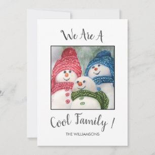 Festiva Tarjeta de Navidades de la familia Guay Snow