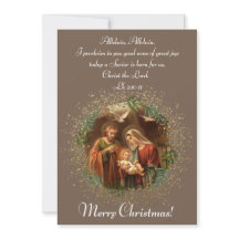 Tarjeta de Navidades de la Familia Santa