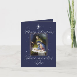 Festiva Tarjeta de Navidades de la Natividad Católica Trad