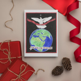 Festiva Tarjeta de Navidades de la Paz en la Tierra