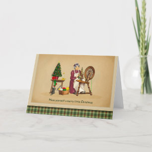Festiva Tarjeta de Navidades de la rueda giratoria