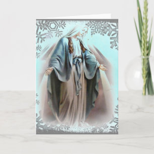Festiva Tarjeta de Navidades de la Santísima Virgen María