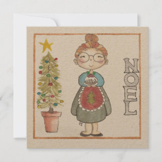 Festiva Tarjeta de Navidades de la Sra. Noel