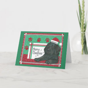 Festiva Tarjeta de Navidades de Laboratorio Negro