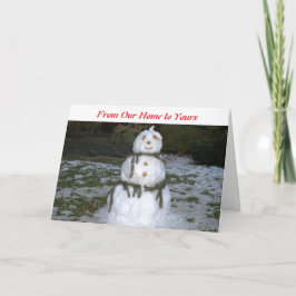 Festiva Tarjeta de Navidades de las damas de nieve