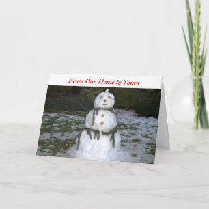 Festiva Tarjeta de Navidades de las damas de nieve