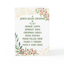 Tarjeta de Navidades de las islas Beaver