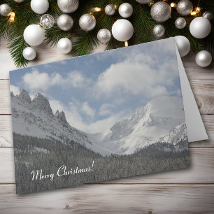 Festiva Tarjeta de Navidades de las Montañas Colorado