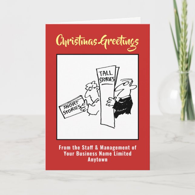 Festiva Tarjeta de Navidades de librería, librería o libre (Anverso)