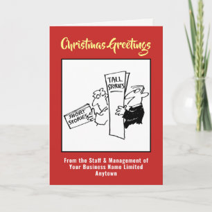 Festiva Tarjeta de Navidades de librería, librería o libre