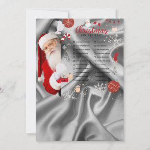 Festiva Tarjeta de Navidades de lista de cubo