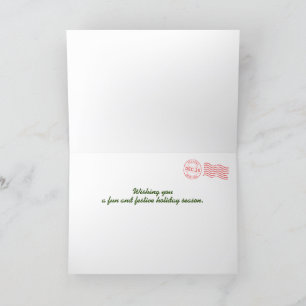 Festiva Tarjeta de Navidades de loros tropicales