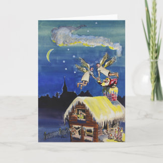 Festiva Tarjeta de Navidades de los años 40