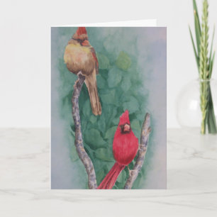 Festiva Tarjeta de Navidades de los Compañeros Cardinales