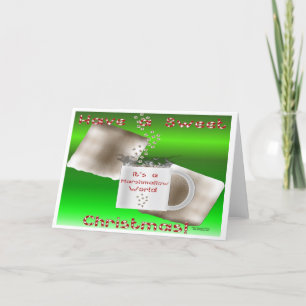 Festiva Tarjeta de Navidades de malvavisco