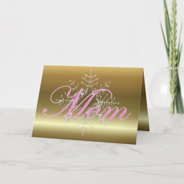 Festiva Tarjeta de Navidades de mamá (Anverso)