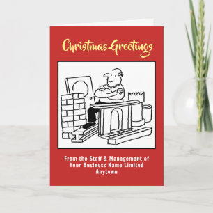 Festiva Tarjeta de Navidades de materiales reciclados o re
