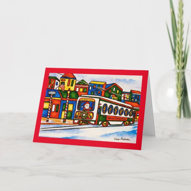 Festiva Tarjeta de Navidades de Media Pennsylvania (Anverso)