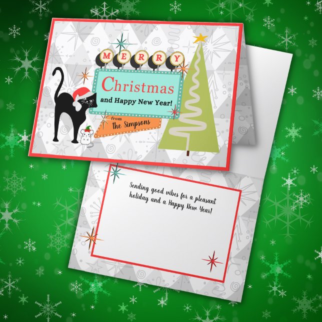 Festiva Tarjeta de Navidades de mediados de siglo personal (Subido por el creador)