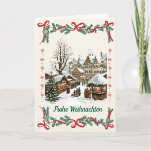 Festiva Tarjeta de navidades de mercado de Navidades alema