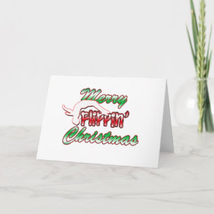 Festiva Tarjeta de Navidades de Merry Flippin