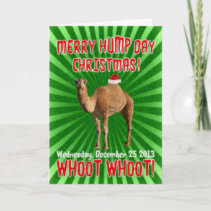 Festiva Tarjeta de Navidades de Merry Hump Day