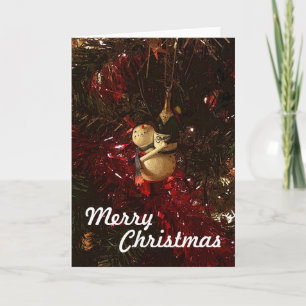 Festiva Tarjeta de Navidades de Merry Snowman