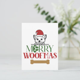 Festiva Tarjeta de Navidades de Merry Woofmas