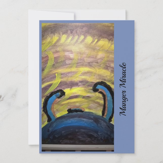 Festiva Tarjeta de Navidades de Miracle Manger (Anverso)