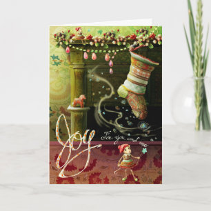 Festiva Tarjeta de Navidades de Miss Mousy Mae