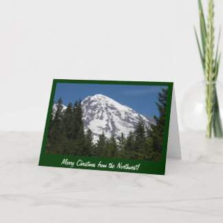 Festiva Tarjeta de Navidades de Mt Rainier Park