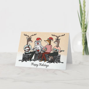 Festiva Tarjeta de Navidades de música de vacaciones
