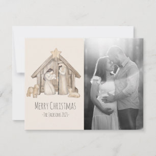Festiva Tarjeta de Navidades de Natividad