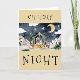 Festiva Tarjeta de Navidades de Natividad Africana