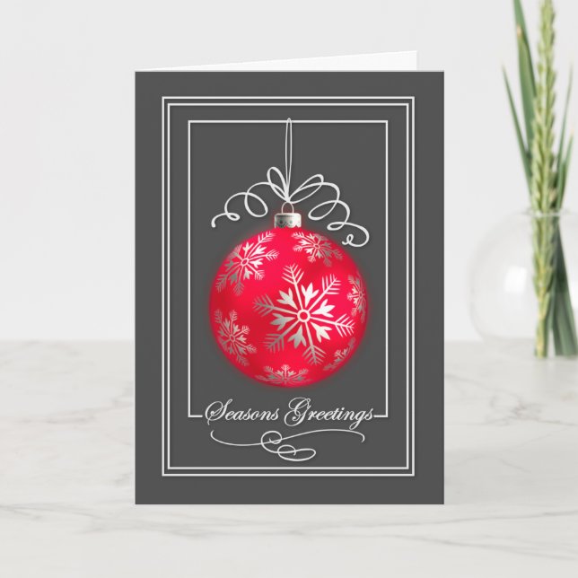 Festiva Tarjeta de Navidades de negocios (Anverso)
