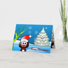 Festiva Tarjeta de Navidades de nieve