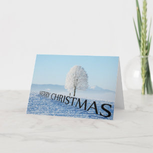 Festiva Tarjeta de Navidades de nieve horizontal 3D